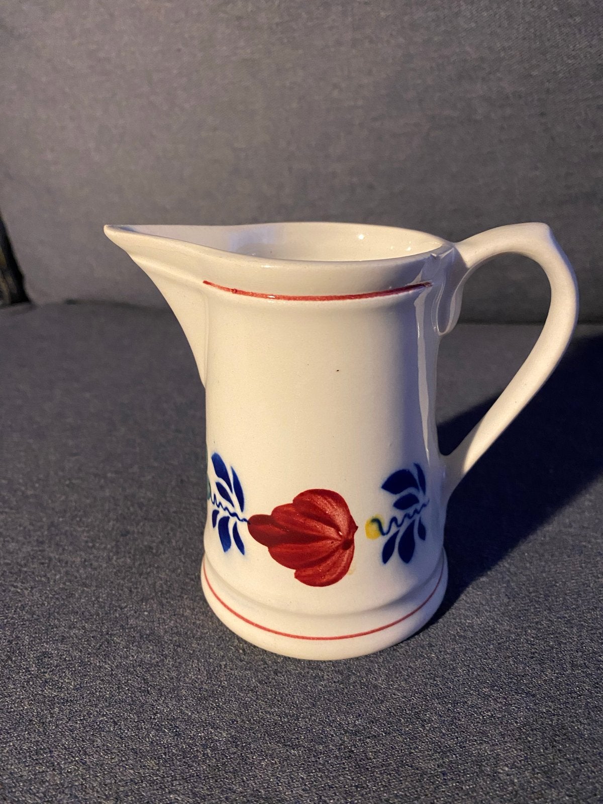 Boerenbont kannetje 11 cm, Kan, Gebruikt, Landelijk/Boerenbont, Ophalen of Verzenden