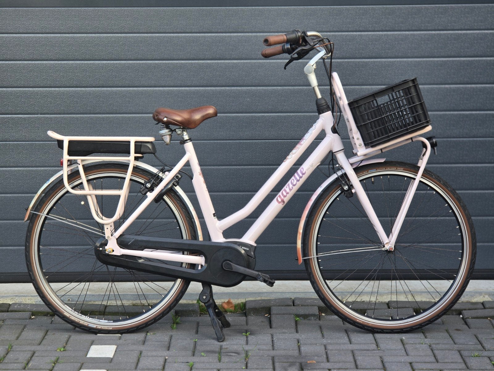 Gazelle Miss Grace c7 Middenmotor Elektrische fiets, Ophalen, 2 zitjes, Zo goed als nieuw, Gazelle