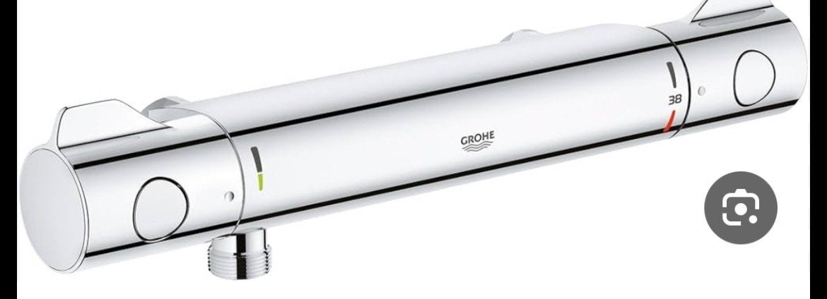 Grohe Thermostatische Douchekraan Chroom, Ophalen, Nieuw, Chroom, Kraan