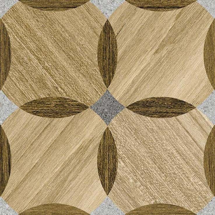 Geometrisch Retro Design tegels Houtlook Patroontegels 20x20, Verzenden, Nieuw, Meerpersoons, Binnen