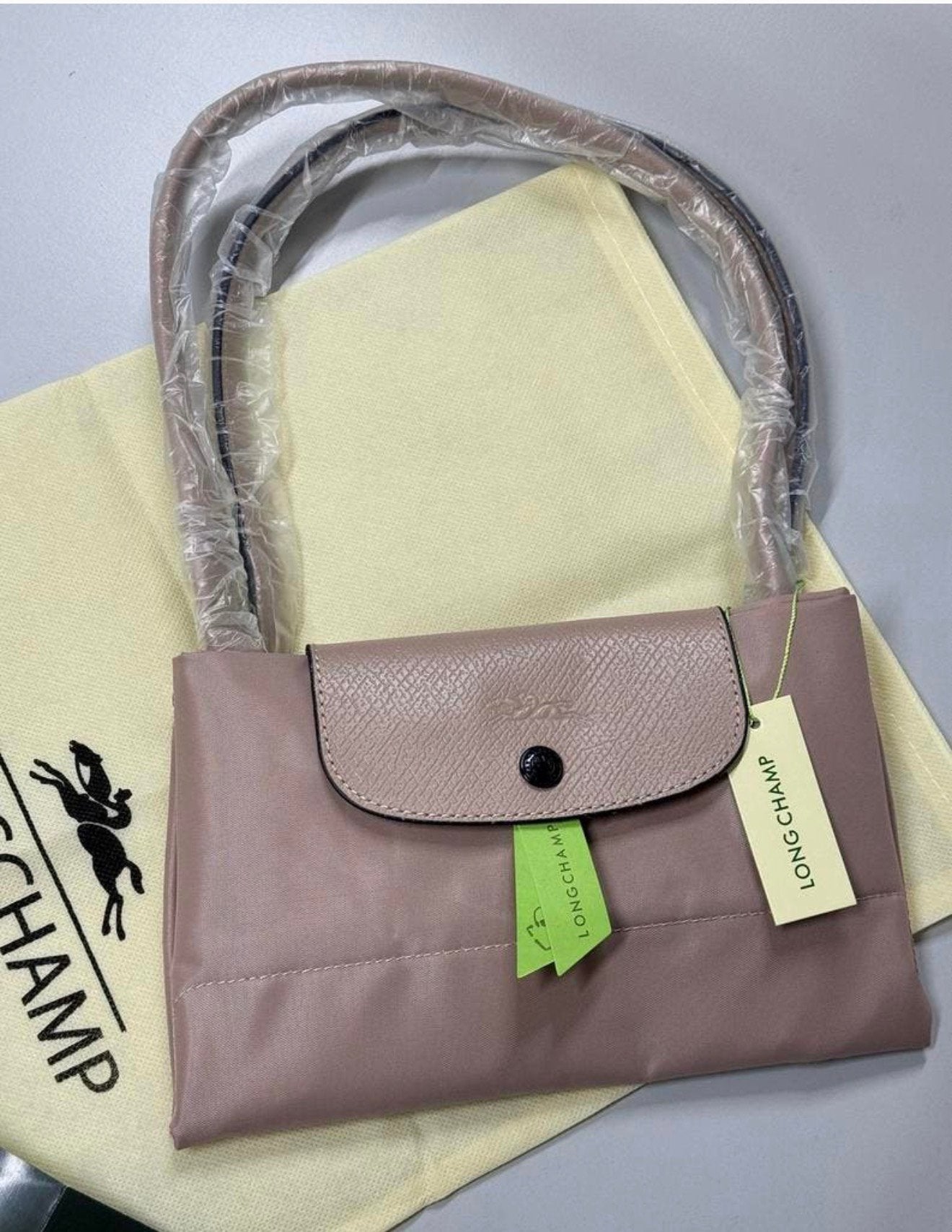LONGCHAMP Paris - Le Pliage Tote Grote Tas Opvouwbaar beige, Bruin, Nieuw, Ophalen of Verzenden, H