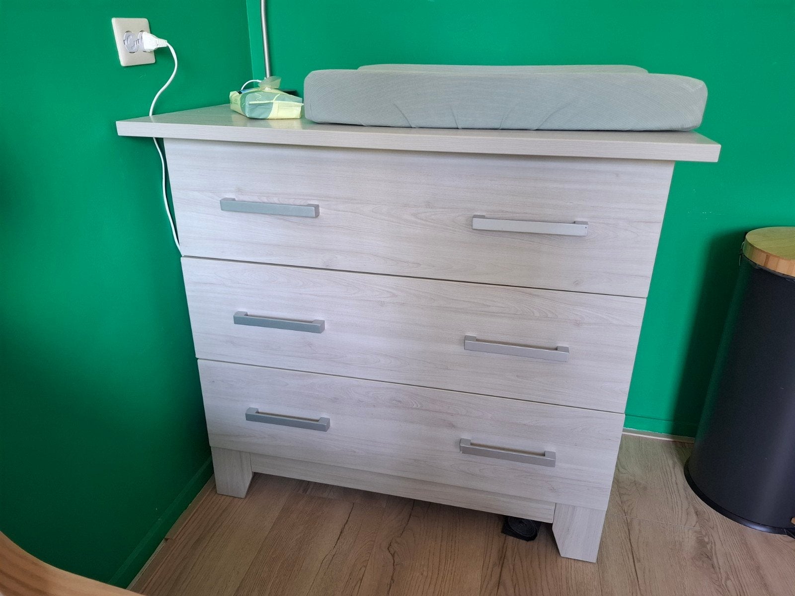 Commode Interbaby met wandplankje en verschoningskussen, Ophalen, Gebruikt, 50 tot 70 cm, 100 cm of meer