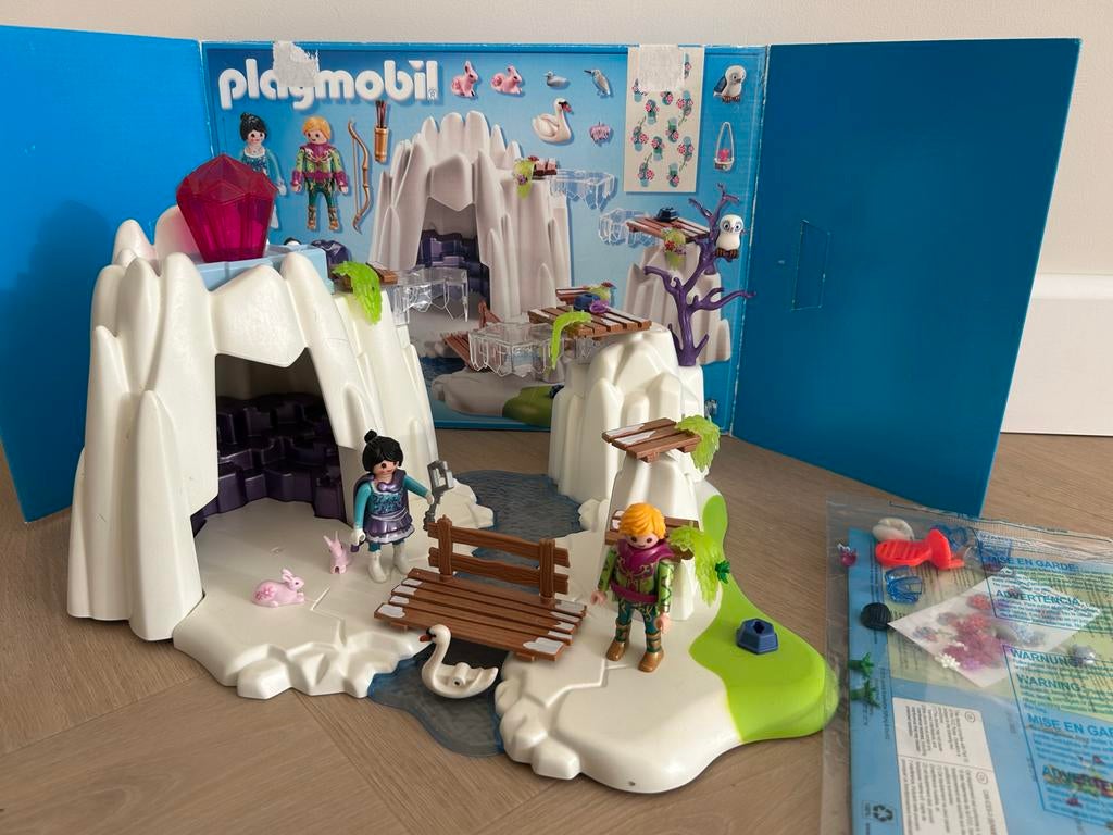 PLAYMOBIL 9470 Kristallen diamantengrot (nagenoeg compleet), Ophalen of Verzenden, Gebruikt