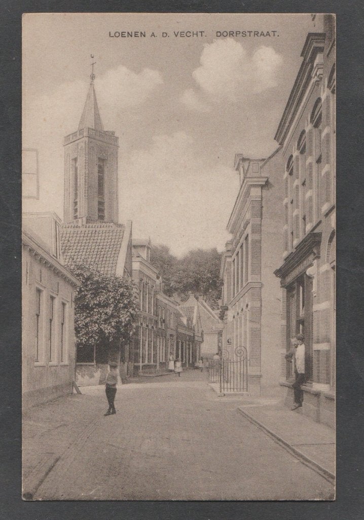 loenen aan de vecht dorpstraat, Verzenden, 1920 tot 1940, Ongelopen, Utrecht