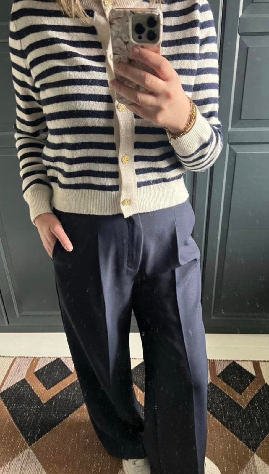 My Essential Wardrobe 28 The Tailored High Pant Donkerblauw, Maat 38/40 (M), Blauw, Ophalen of Verzenden, Zo goed als nieuw