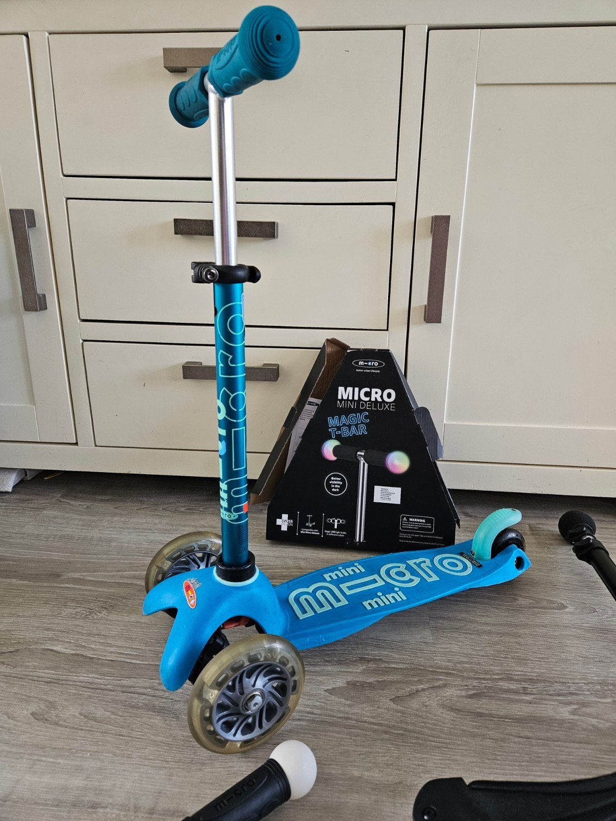 Micro Mini Deluxe step met nieuwe  Magic T-Bar, Ophalen of Verzenden, Zo goed als nieuw, Gewone step, Micro