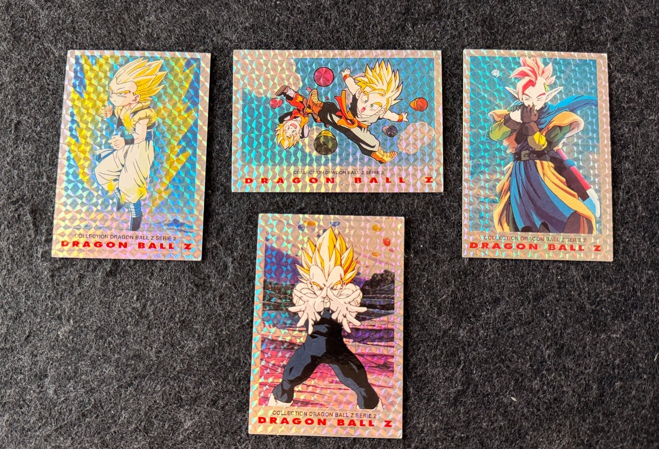 Dragon Ball Z serie 2 Holografische prizm cards - Set van 4, Ophalen of Verzenden, Gebruikt, Overige typen