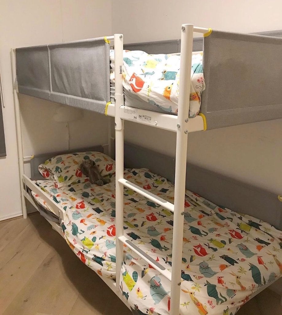 IKEA Vitval stapelbed – zonder matrassen, Ophalen, 160 tot 180 cm, Tweepersoons, 200 cm