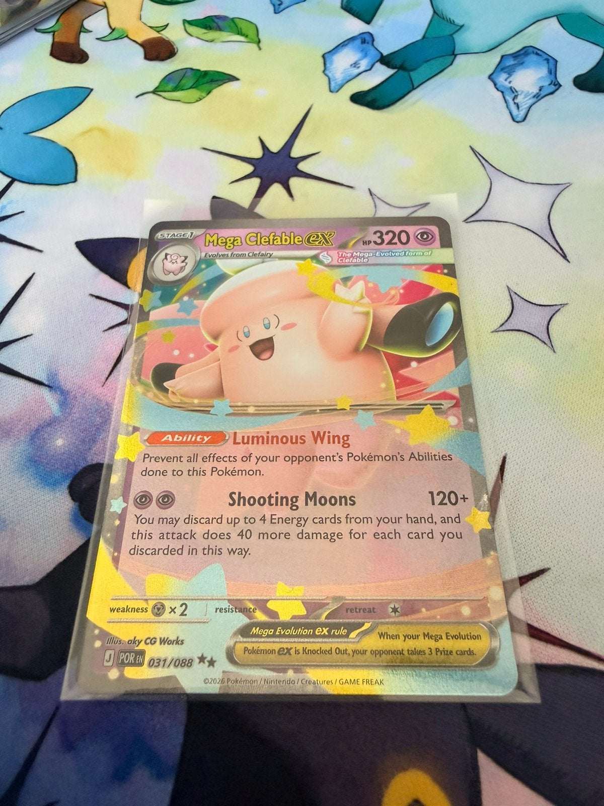 Mega clefable ex por031, Ophalen of Verzenden, Zo goed als nieuw