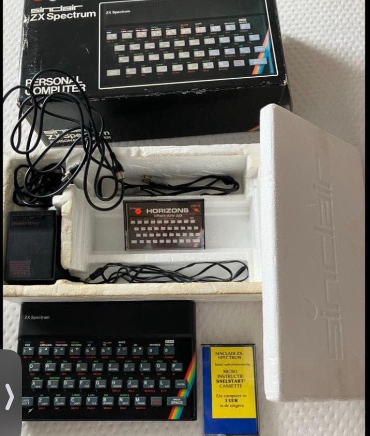 Sinclair ZX Spectrum Personal Computer 48K hele set in doos, Computers en Software, Vintage Computers, Ophalen of Verzenden