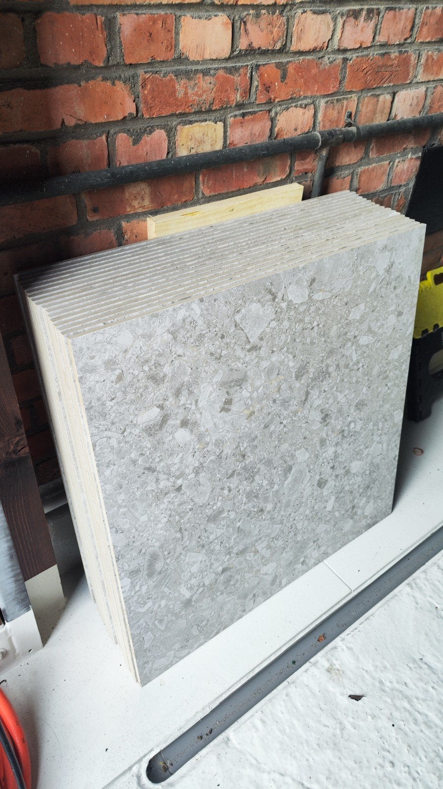 Vloertegels 60x60cm 17stuks 6,12m², Ophalen, 60 cm of meer, Nieuw, 5 tot 10 m²