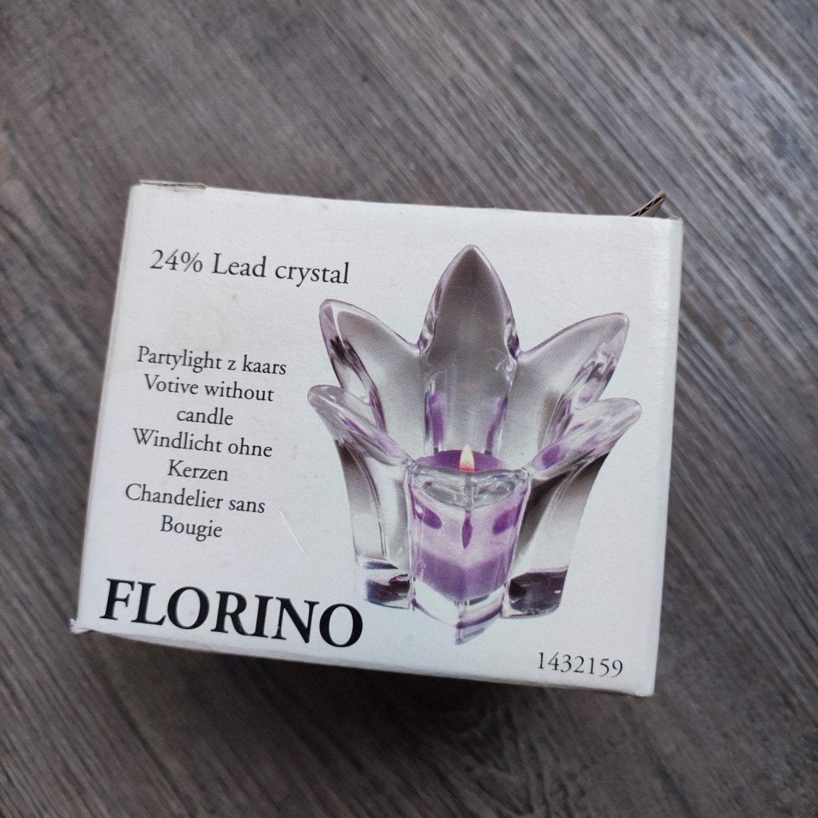 Kristallen waxinelichthouder Florino, Ophalen, Zo goed als nieuw, Kristal