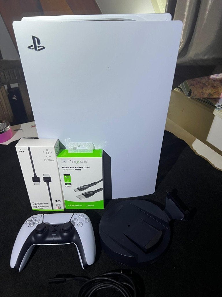 PlayStation 5 Disc (zgan) + accessoires, Ophalen of Verzenden, Zo goed als nieuw, Playstation 5