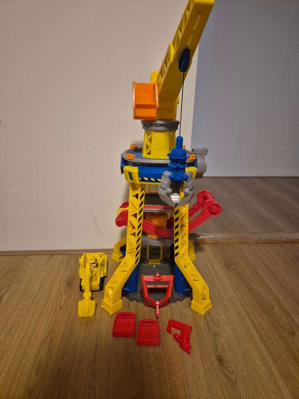 Grote rubble speelgoedkraan met accessoires, Ophalen of Verzenden, Gebruikt, Jongen of Meisje