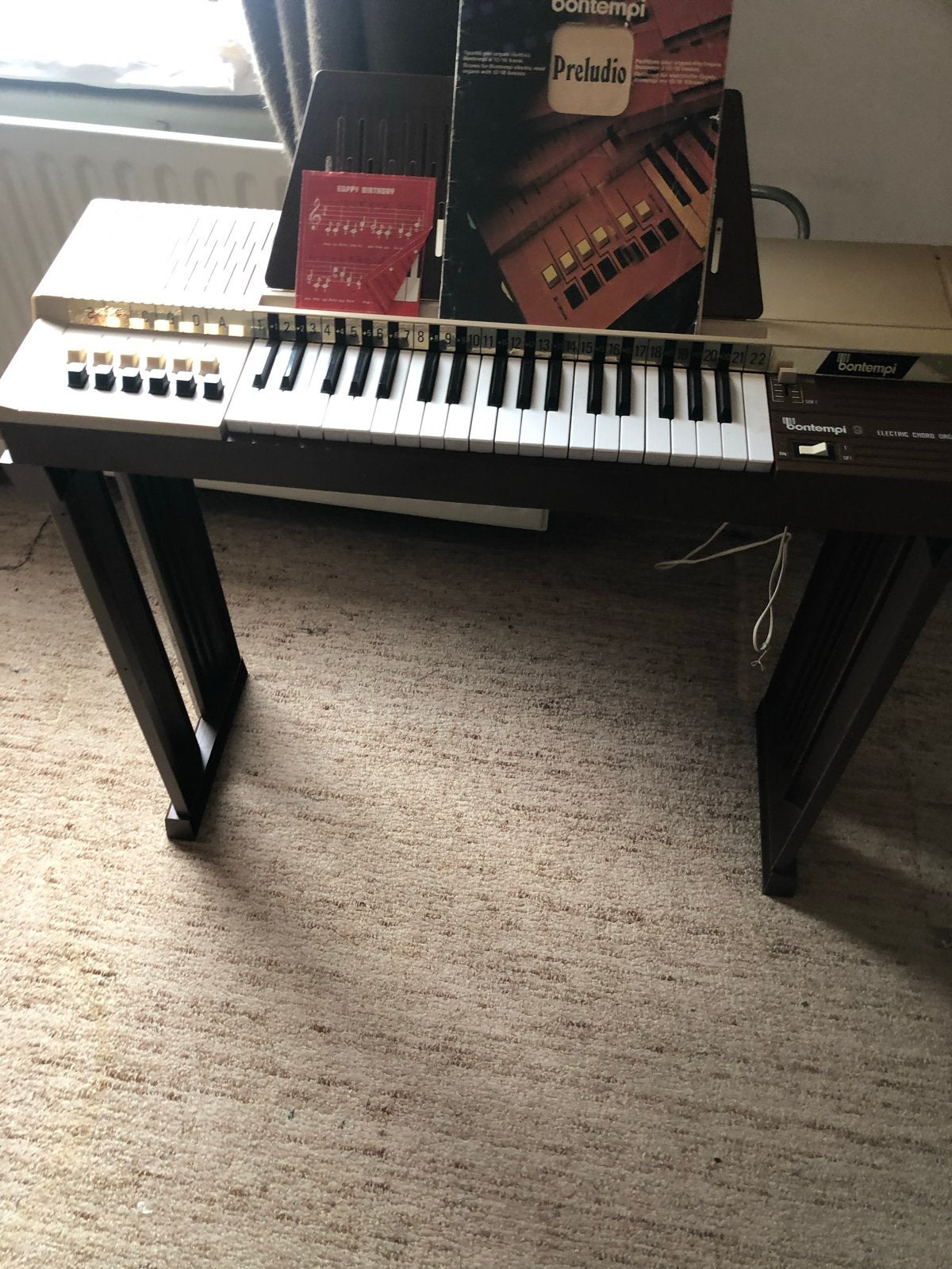 Vintage orgel, Ophalen, Gebruikt, 2 klavieren, Orgel