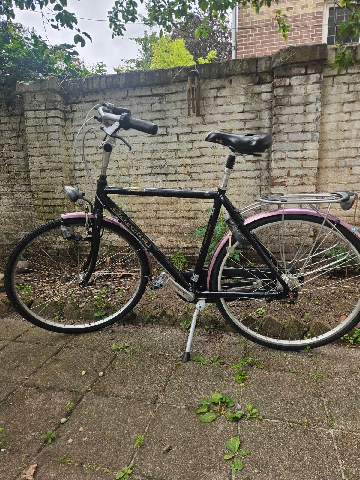 Gazelle Hybride Herenfiets - Zwart/Roze, Fietsen en Brommers, Fietsen | Dames | Damesfietsen, 56 cm of meer, Ophalen, Gebruikt