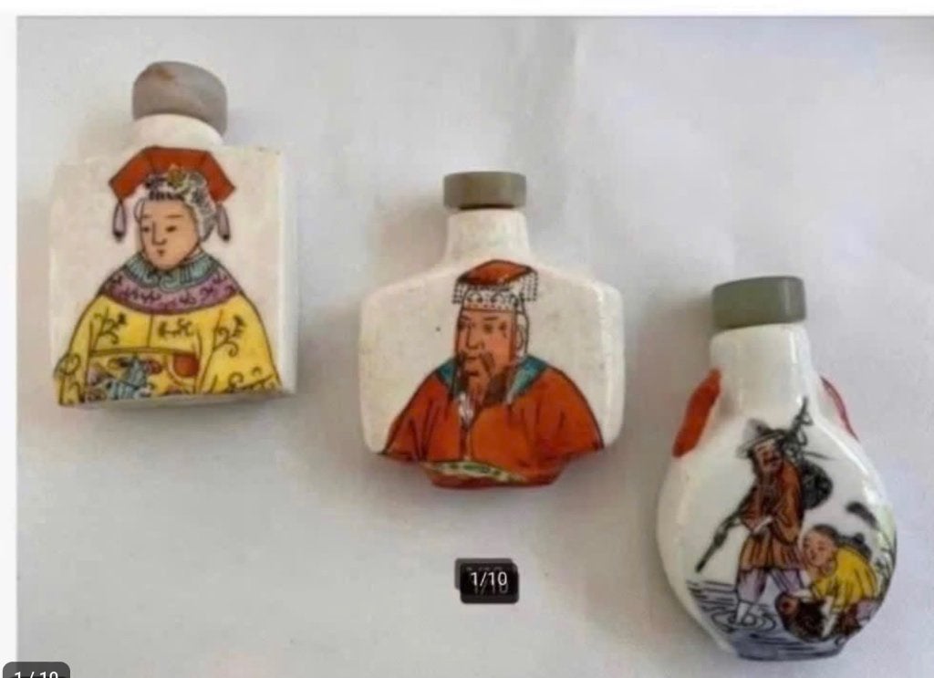 3 x antieke Chinese parfum flesjes prijs per stuk, Antiek en Kunst, Ophalen of Verzenden