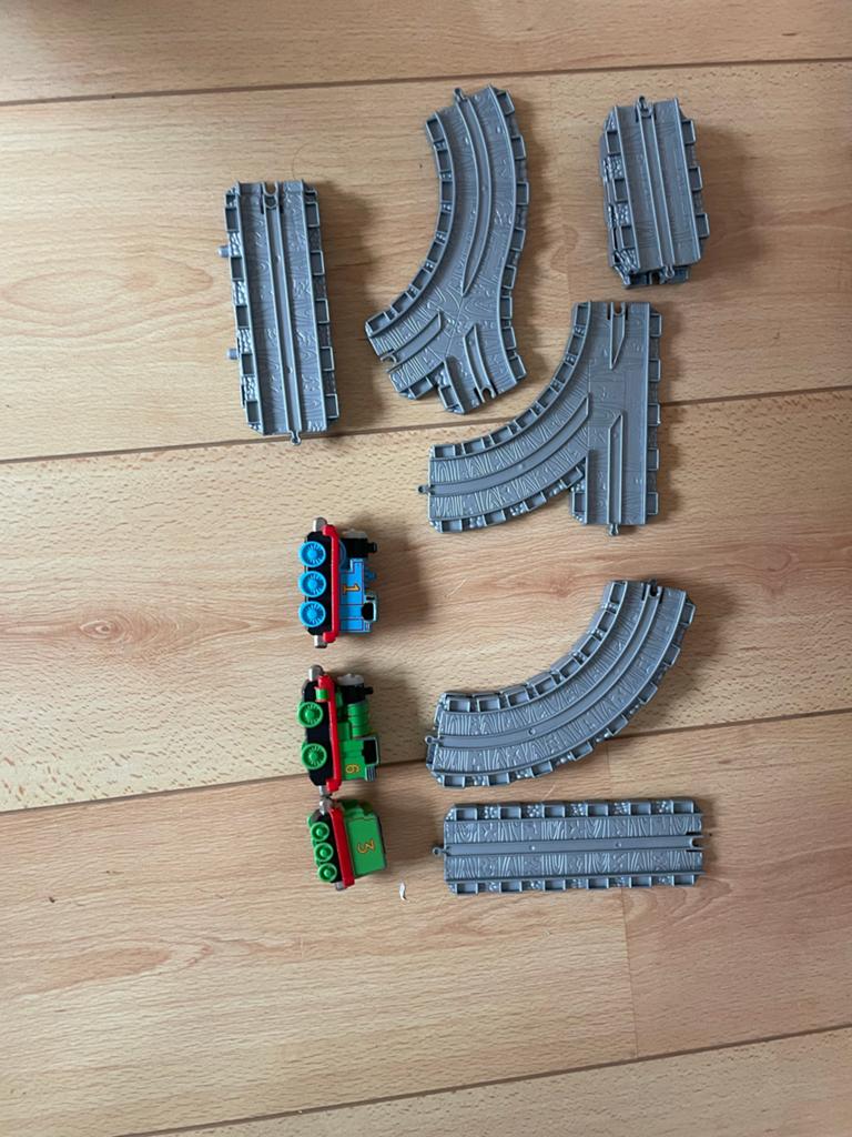 Thomas de Trein Spoorbaan met Treintjes en Bus, Ophalen of Verzenden, Gebruikt