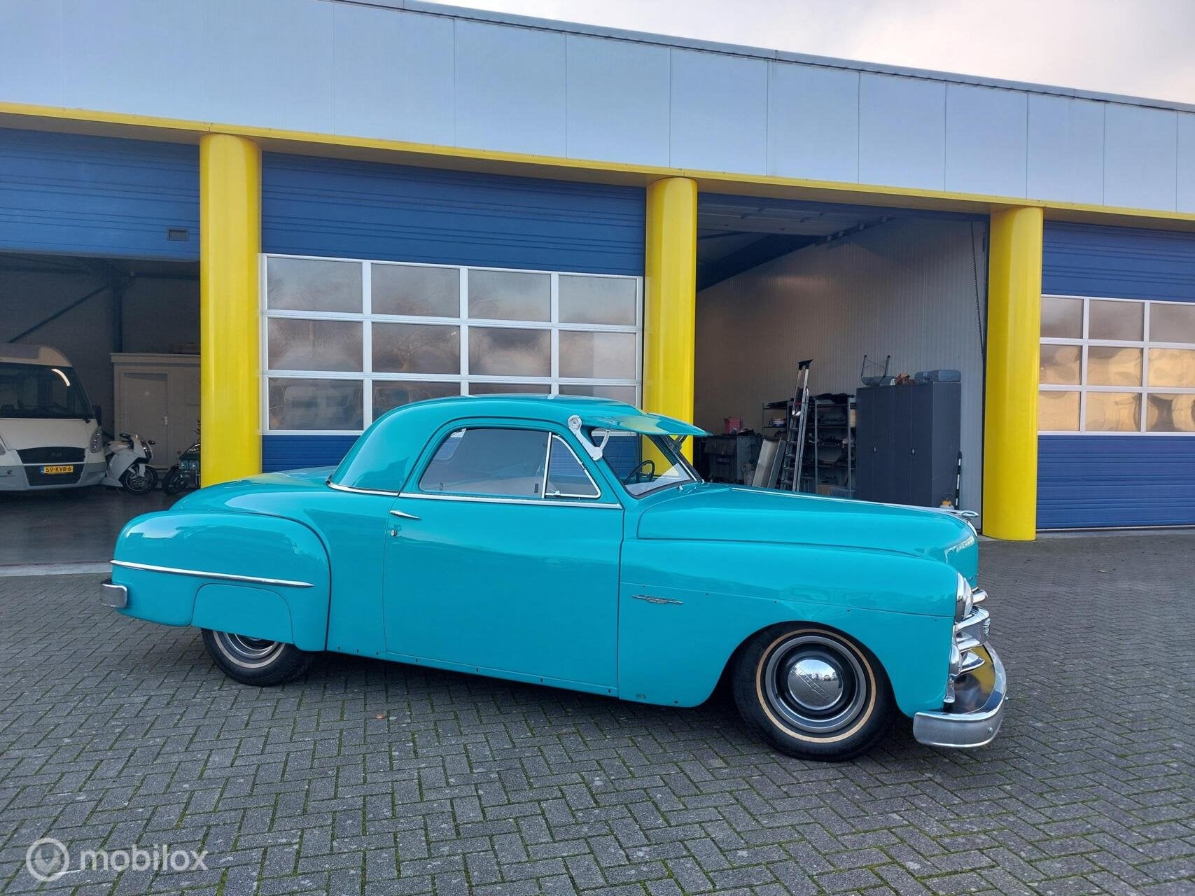 Dodge D34 Wayfarer Coupe 3.8 6cil. 1950 Nieuw! Afbouwen 85%, Auto's, Achterwielaandrijving, Overige carrosserieën, Blauw, Bedrijf