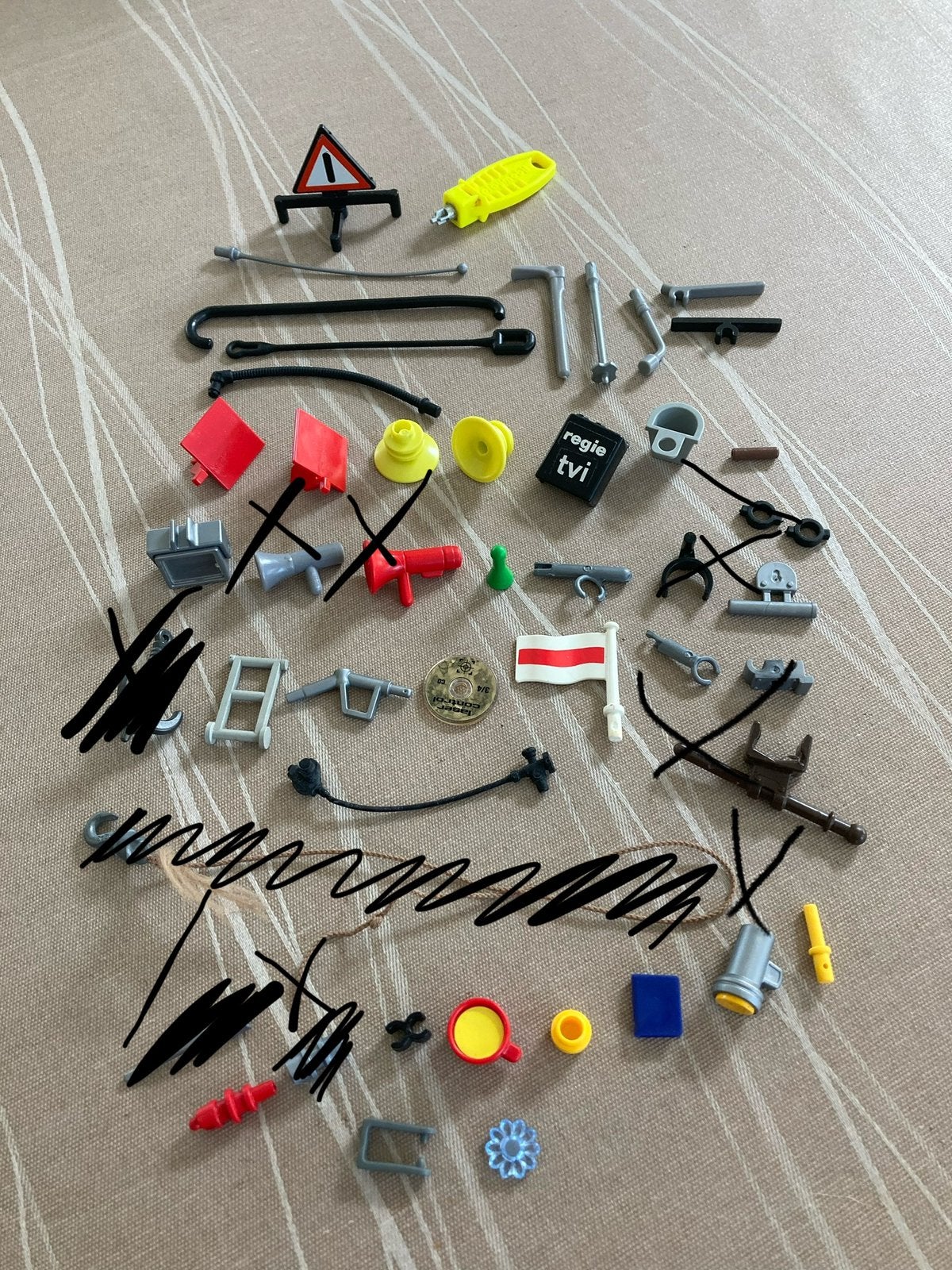 Playmobil vlag, spiegel ed…, Ophalen of Verzenden, Zo goed als nieuw