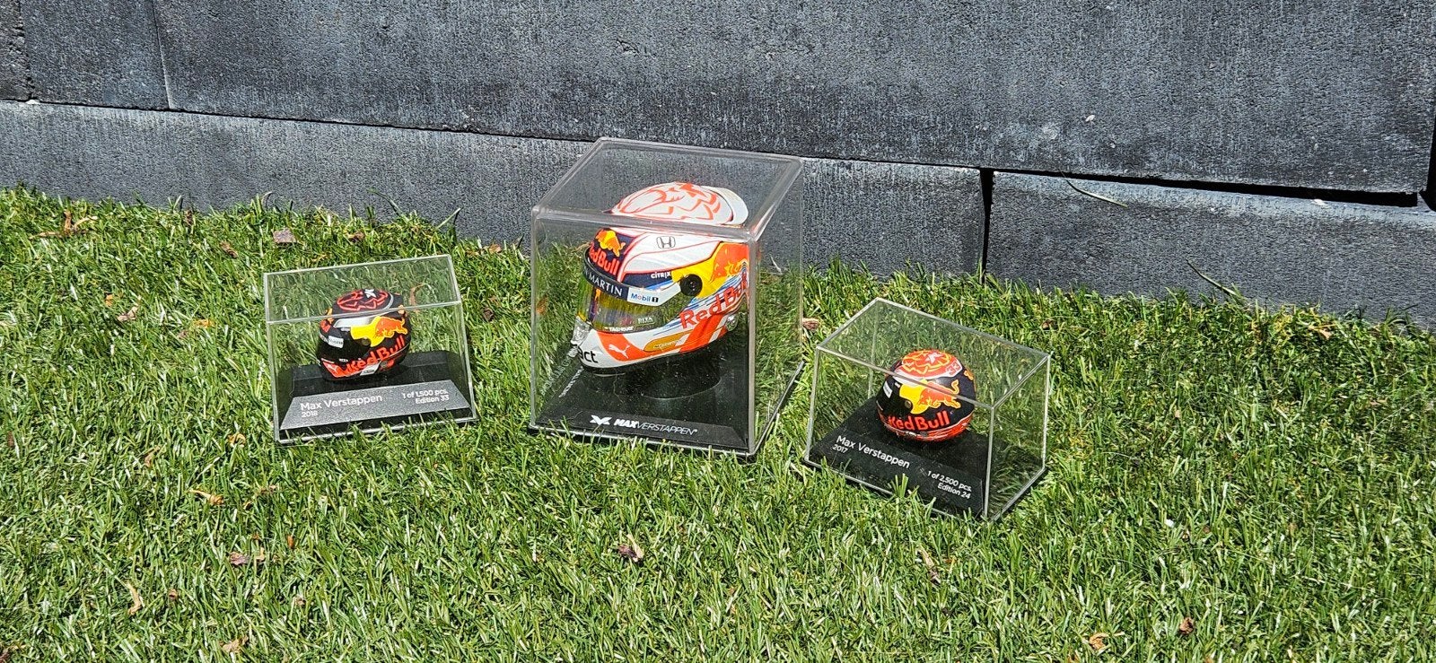 Max Verstappen F1 Helm Collectie - Schaalmodellen, Verzamelen, Automerken, Motoren en Formule 1, Ophalen, Zo goed als nieuw, Formule 1