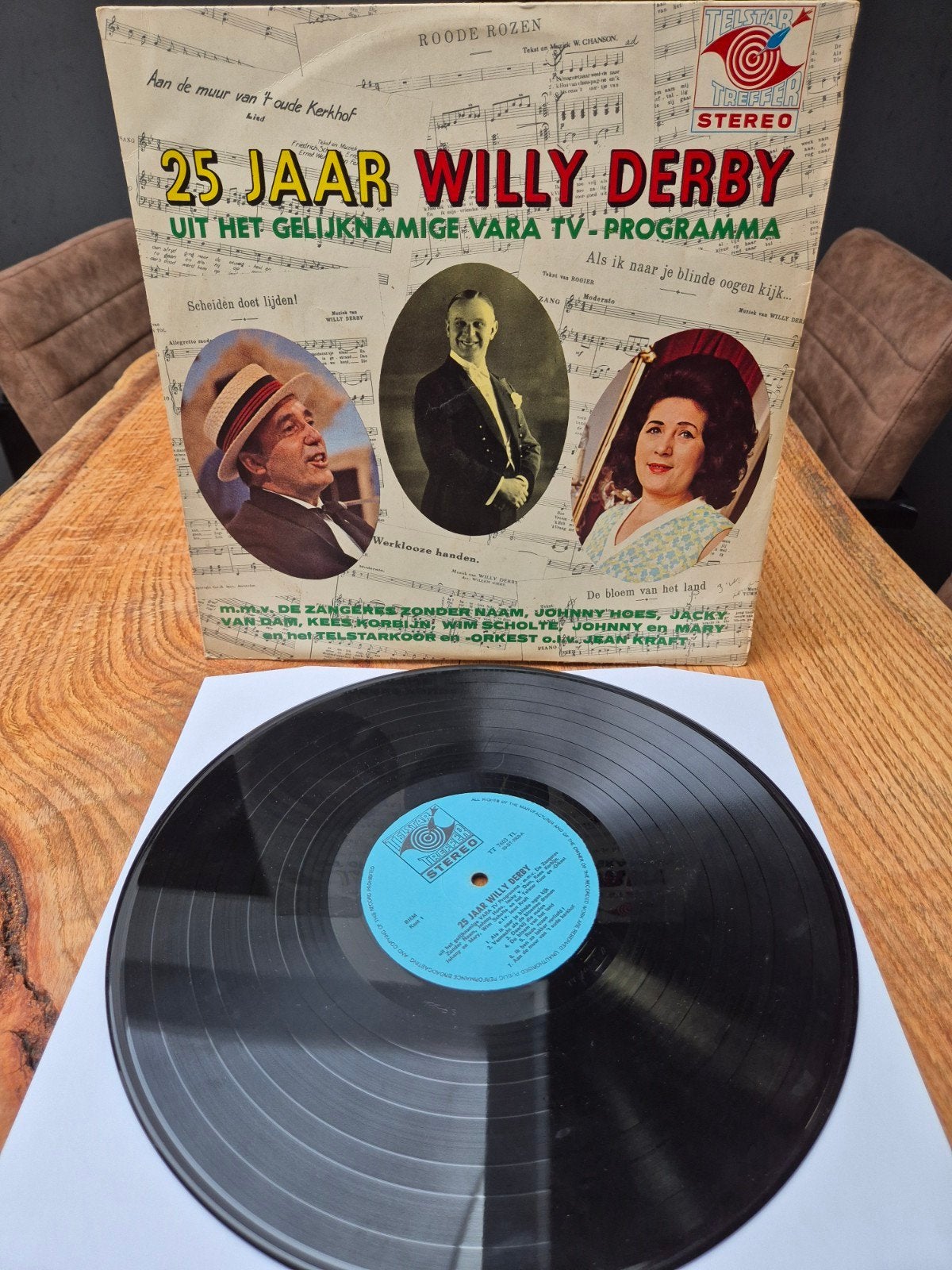 25 Jaar Willy Derby - LP - Telstar Treffer TT 7603 TL, LP, Gebruikt, Ophalen of Verzenden, Levenslied of Smartlap