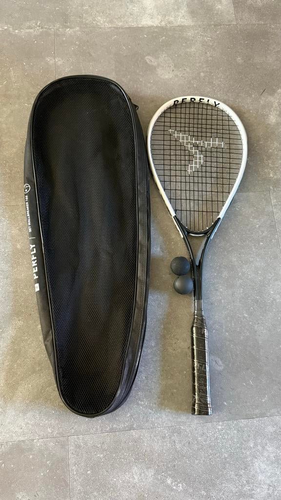 Perfly Squash Racket Set met Hoes en Ballen, Ophalen of Verzenden, Nieuw, Racket, Met hoes