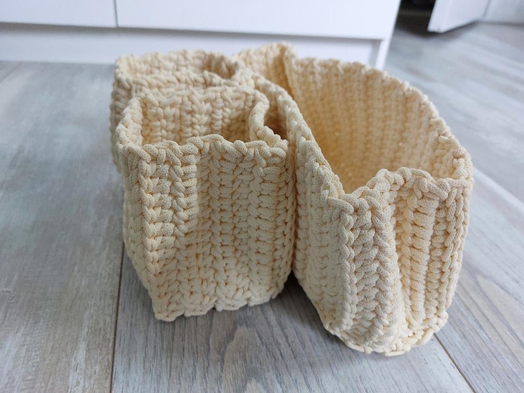 Mandjes 3 stuks, Overige materialen, Mand, Vierkant, Ophalen of Verzenden