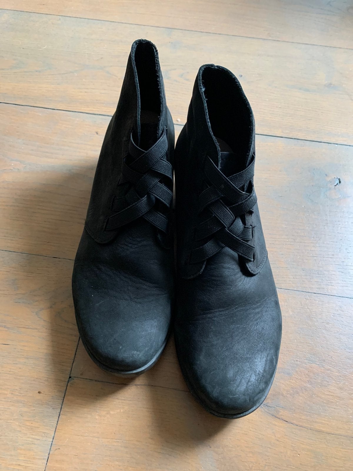 Loints zwarte nubuck schoenen, hoog model. Maat 37., Zwart, Overige typen, Ophalen of Verzenden, Zo goed als nieuw