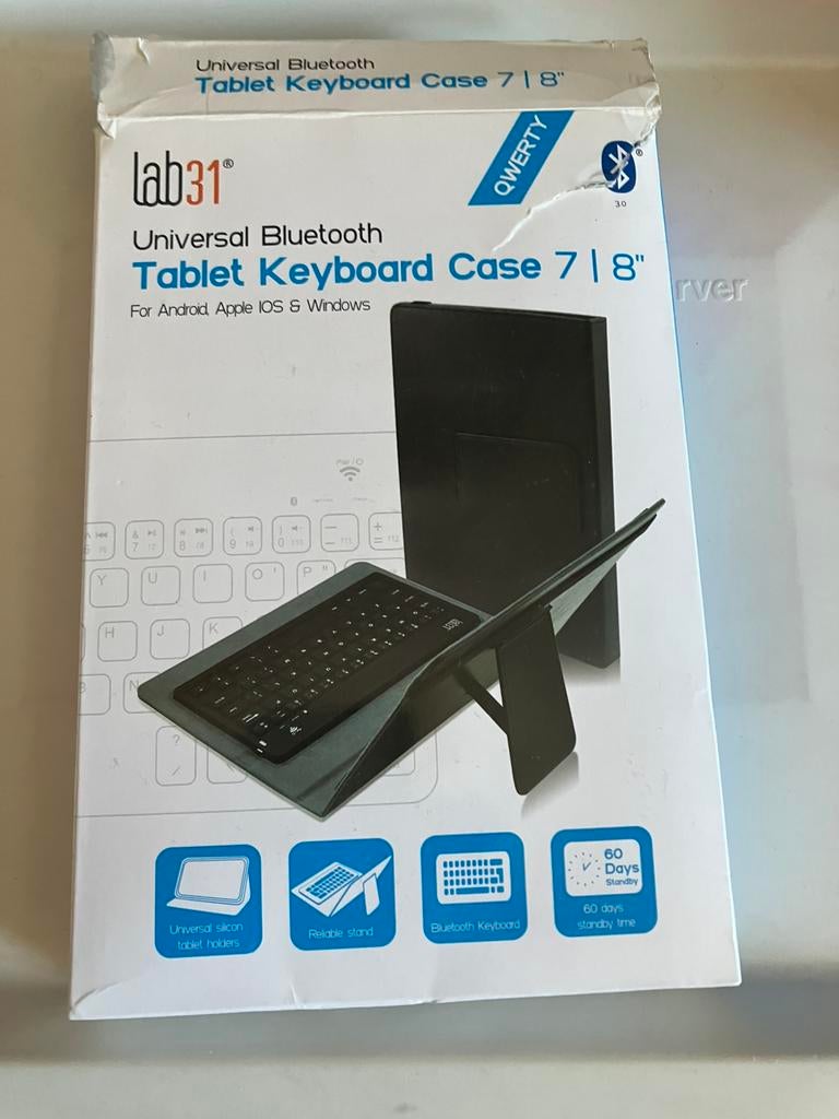 Tablet keyboard case, Ophalen, Nieuw