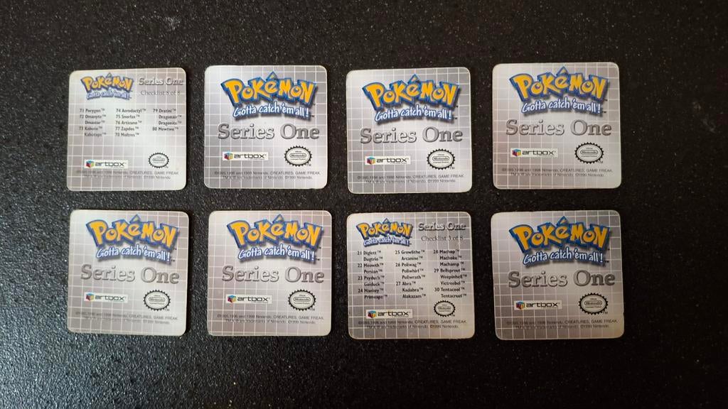 Zeldzame Pokémon Artbox Series One kaarten (8 stuks), Ophalen of Verzenden