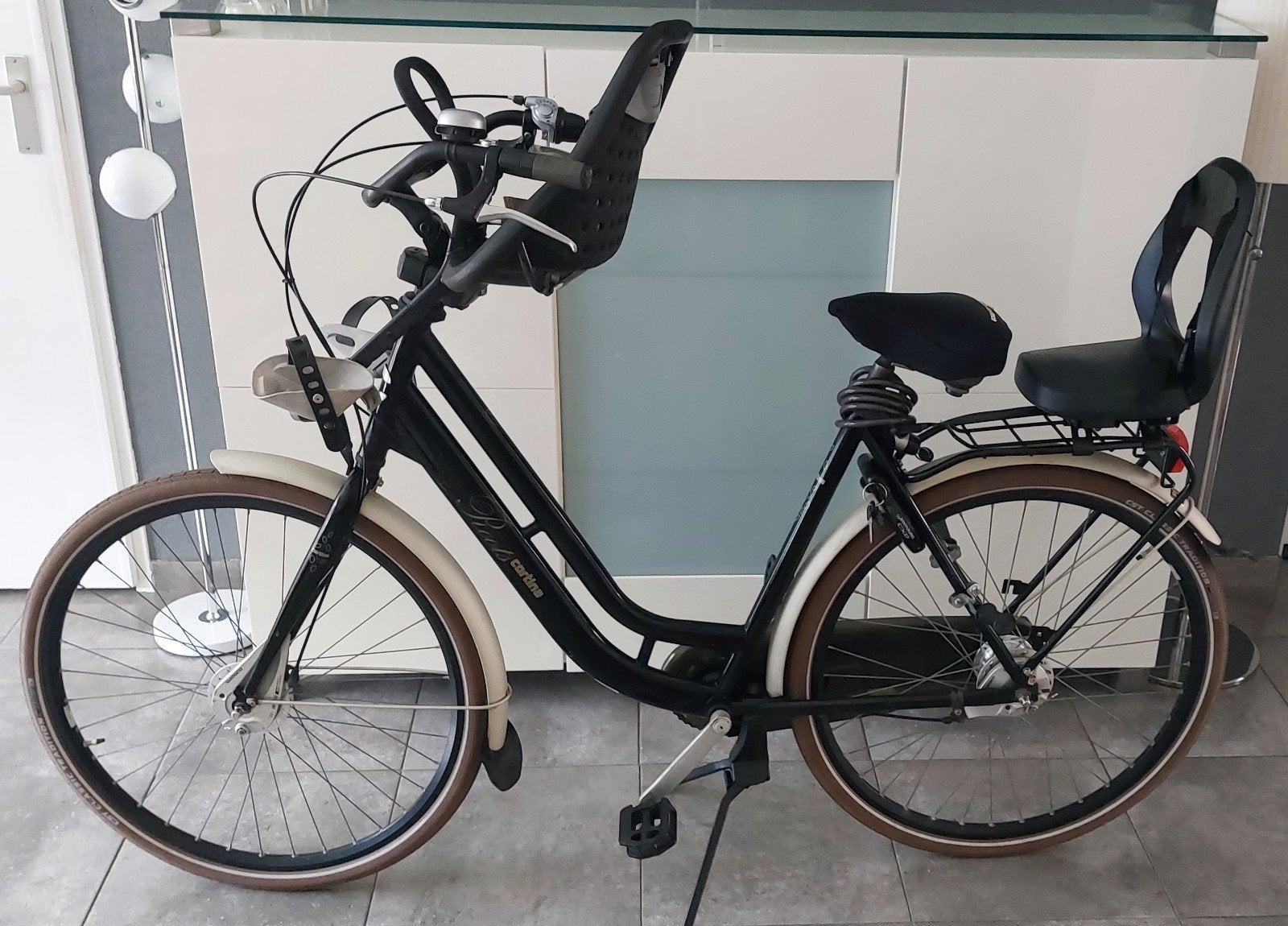 Moederfiets Cortina Roots, Fietsen en Brommers, Fietsen | Dames | Moederfietsen, Overige merken, 2 zitjes, 53 tot 56 cm, Versnellingen