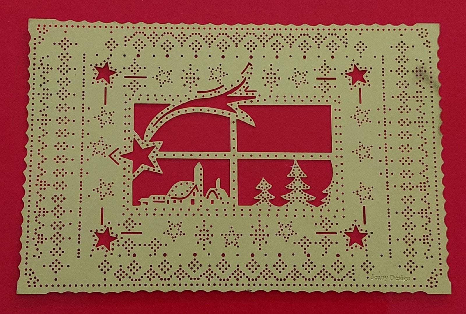 Jenny Design (borduur)mal - Raam met uitzicht, Ophalen of Verzenden, Kerst, Pons of Mal
