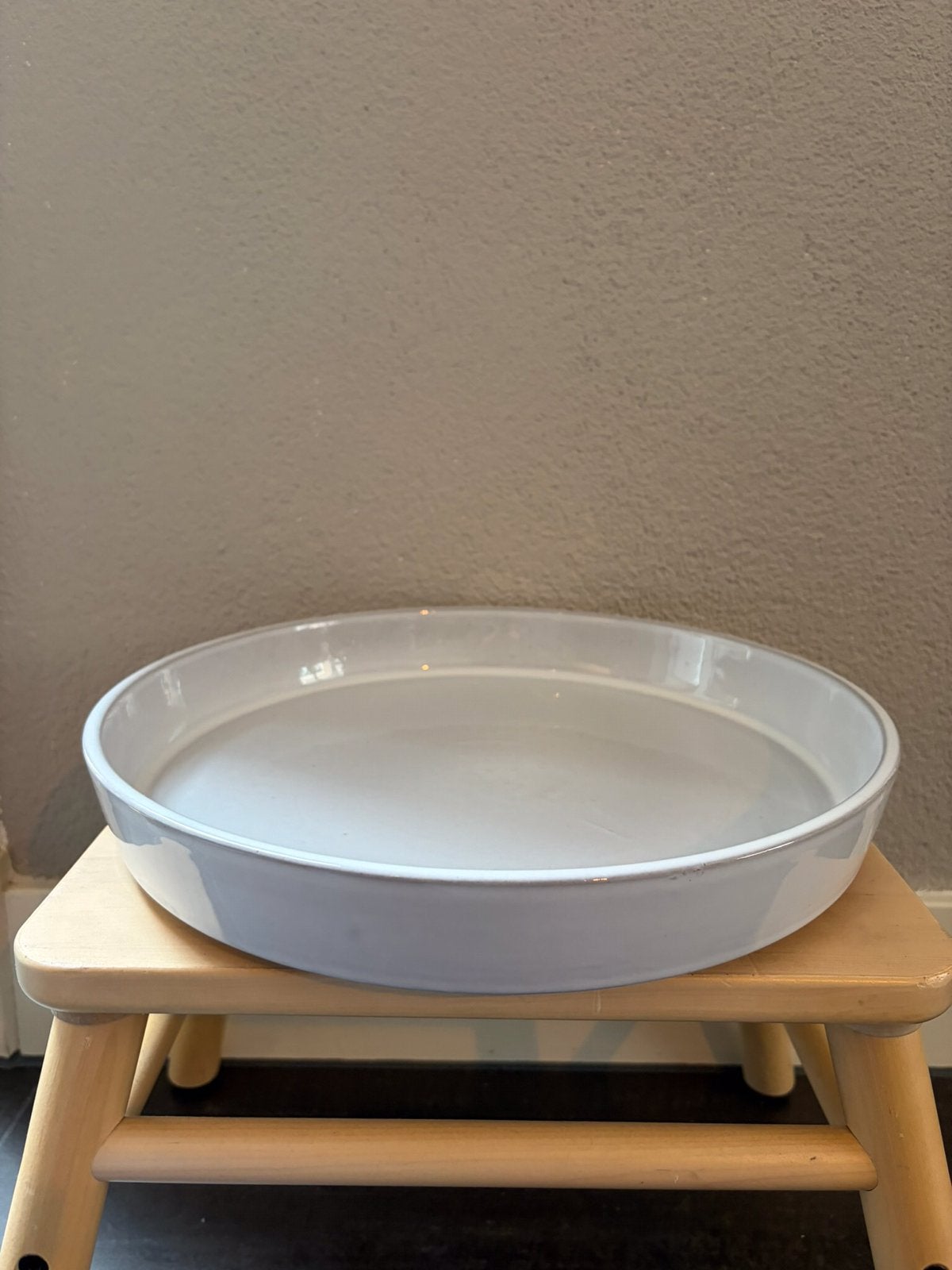 Ikea witte aardewerk schaal voor decoratie. Koopje €3, Ophalen, Zo goed als nieuw, Rond, Steen of Aardewerk