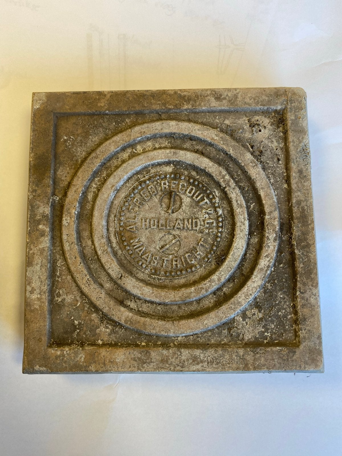 Ca 30 Antieke tegels "Regout Holland Maastricht", Ophalen