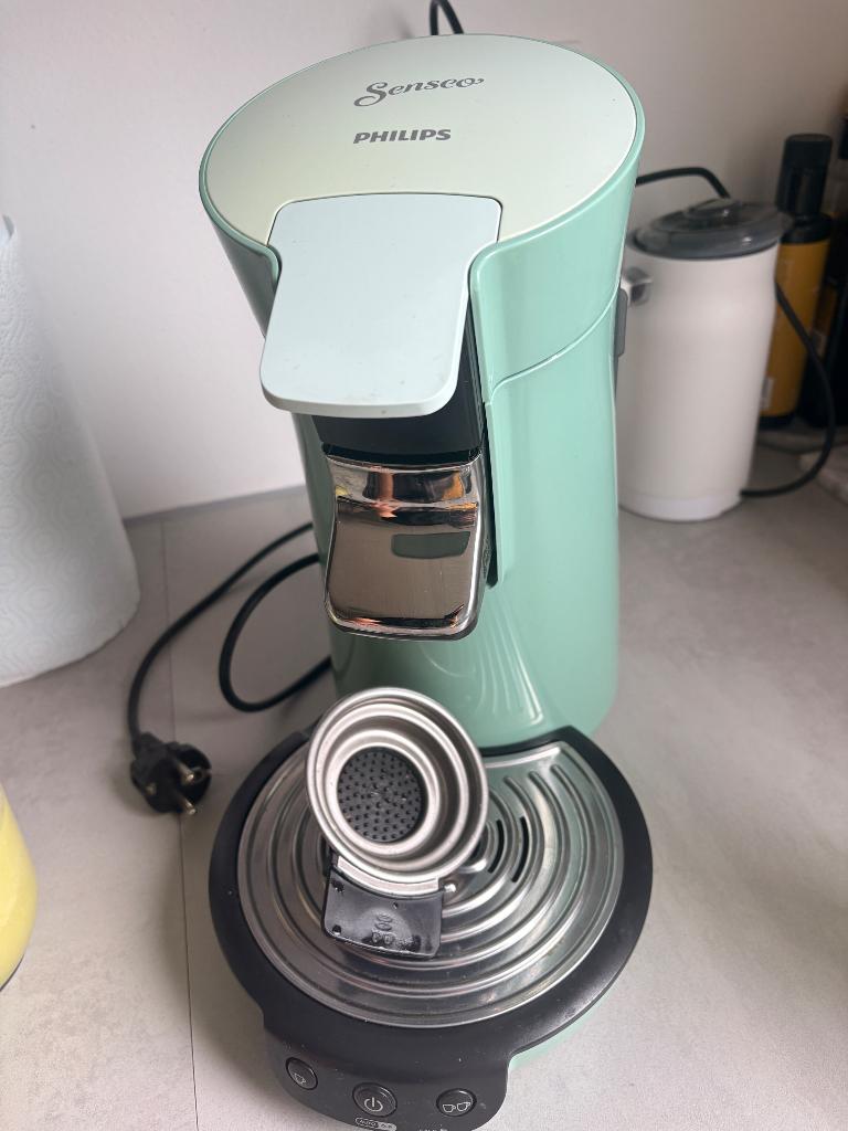 Senseo mintgroen, Ophalen, Gebruikt, Koffiemachine, Koffiepads en cups