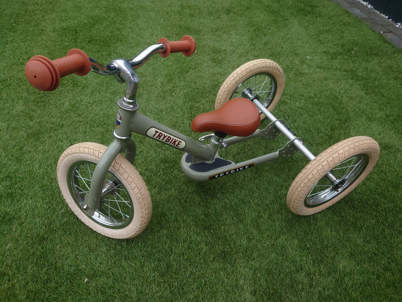 Groene Trybike driewieler loopfiets, Ophalen
