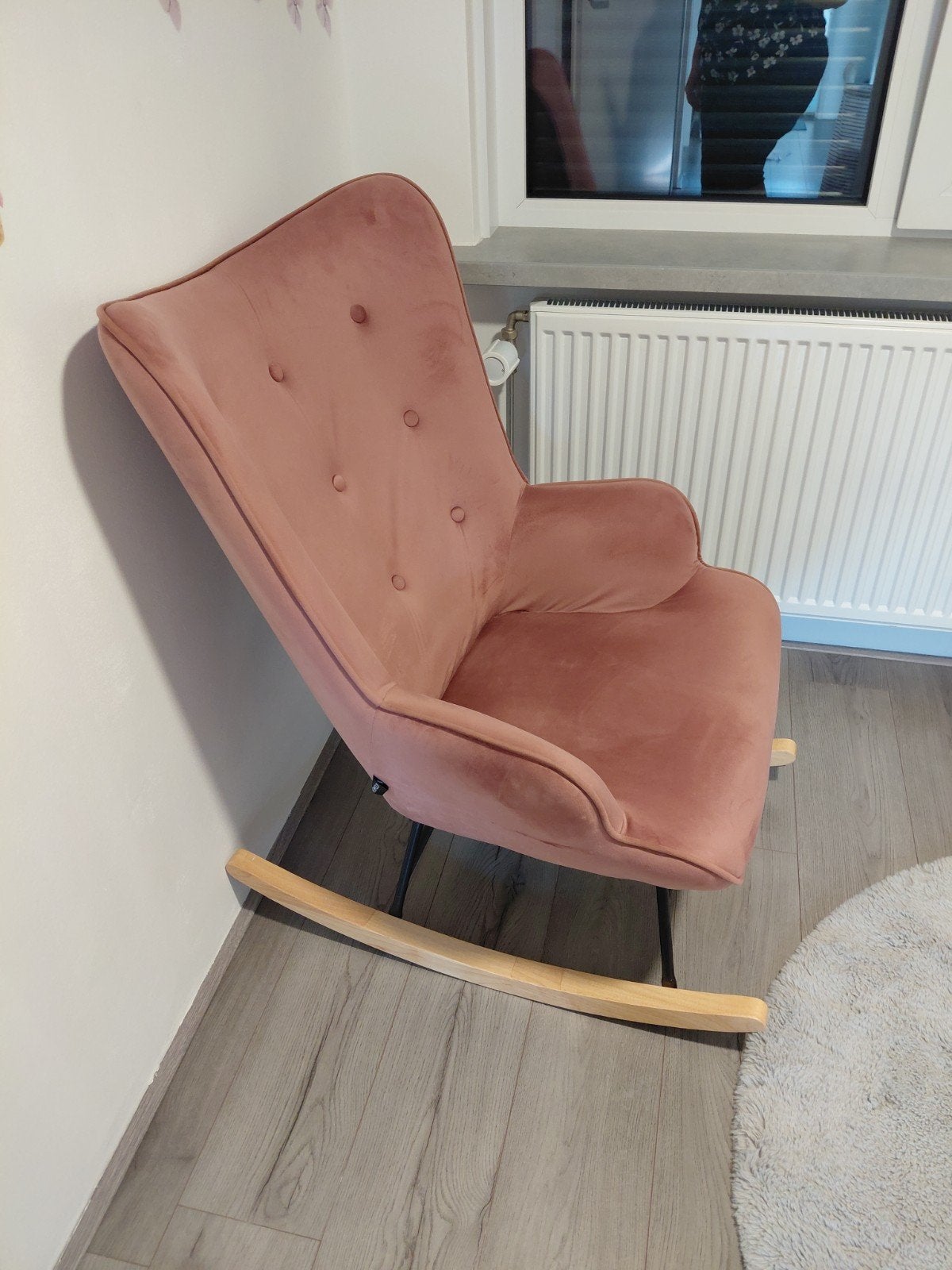 Schommelstoel in zeer goede staat merk aemely, Huis en Inrichting, Stoelen, Ophalen, Zo goed als nieuw, Eén