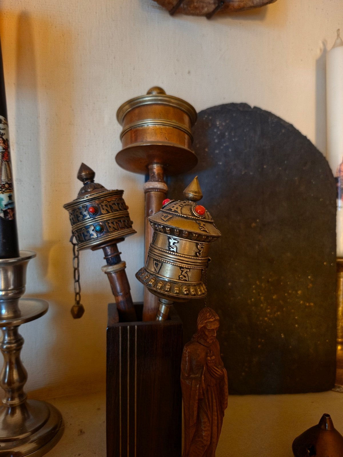 Set van 3 Tibetaanse gebedsmolens, Ophalen of Verzenden