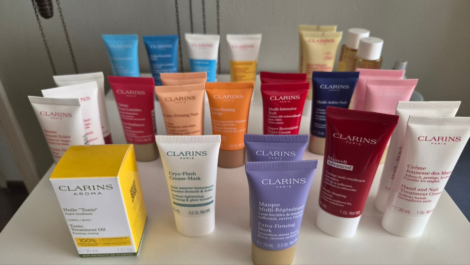 Clarins Skincare Mini's - Diverse Producten, Ophalen of Verzenden, Nieuw, Gehele gezicht, Overige typen
