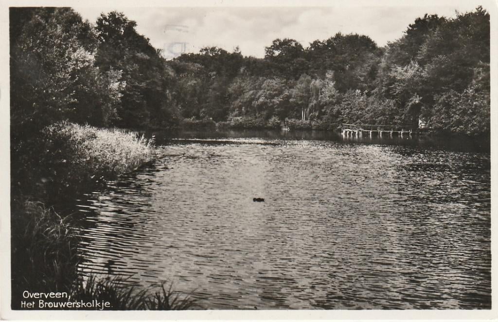 Overveen het Brouwerskolkje 1939, Ophalen of Verzenden, 1920 tot 1940, Gelopen, Noord-Holland