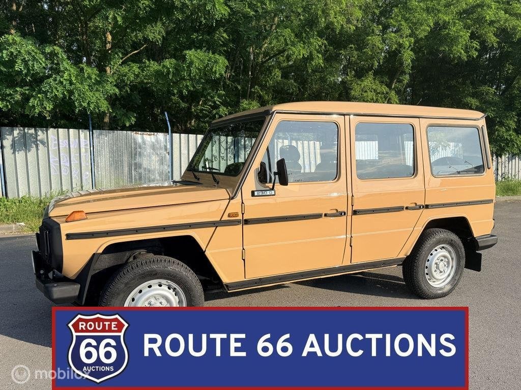 Mercedes-Benz 230 G | 1983 | Route 66 Auctions, Auto's, Oldtimers, Overige carrosserieën, Zwart, Mercedes-Benz, Bedrijf