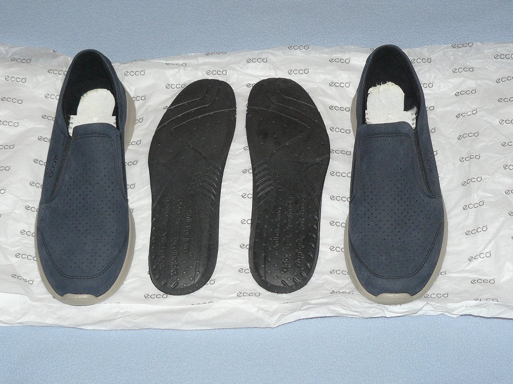 -60 (2 paar=-130)  ECCO Irving D. Blauwe sneak./Instap Mt43, Ecco, Blauw, Nieuw, Ophalen of Verzenden