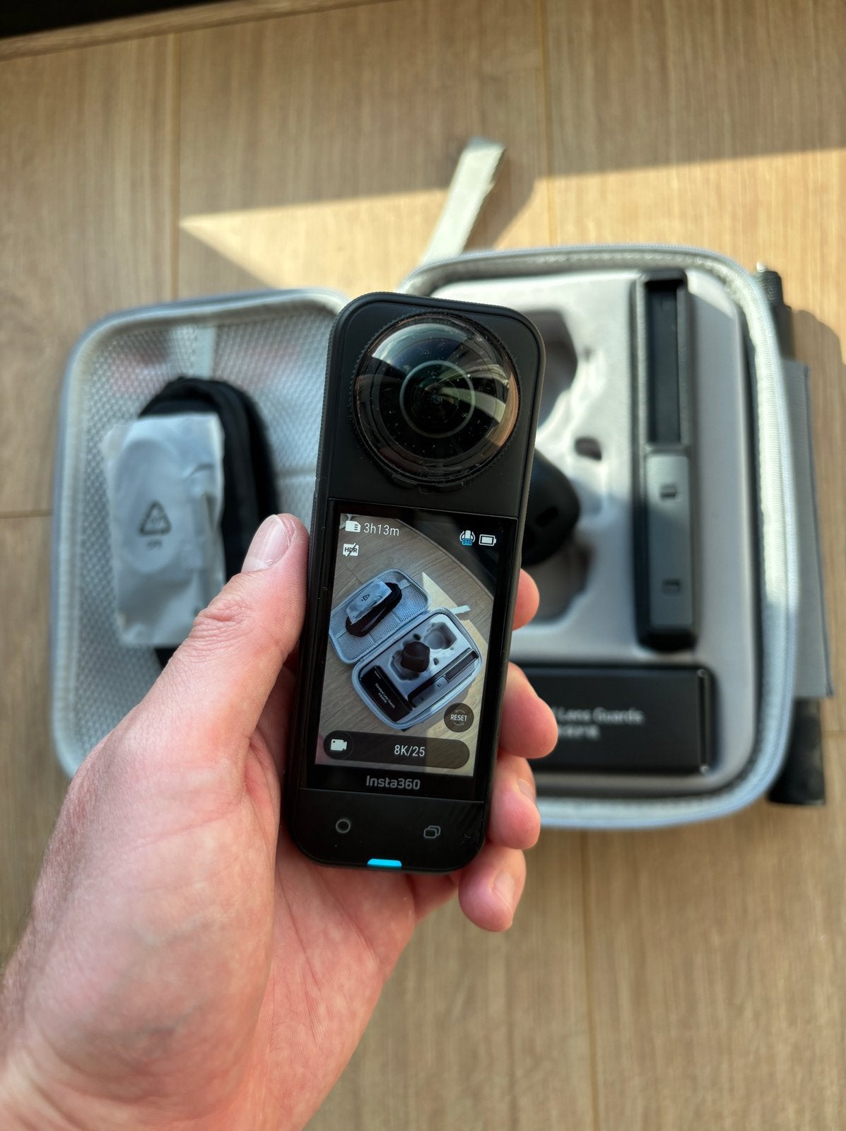 Insta360 X5 360-graden camera met accessoires, Audio, Tv en Foto, Ophalen of Verzenden, Zo goed als nieuw, Overige merken