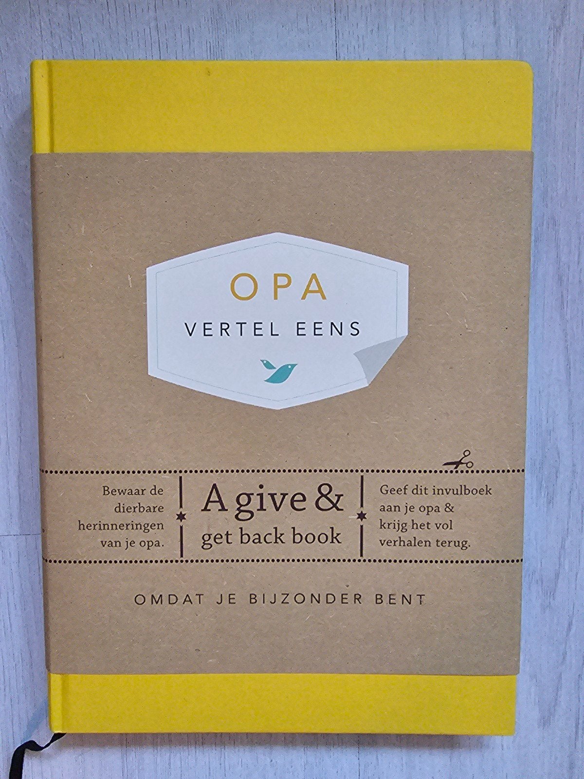 Opa Vertel Eens - Een invulboek voor dierbare herinneringen, Ophalen of Verzenden, Nieuw, Elma van Vliet, Overige