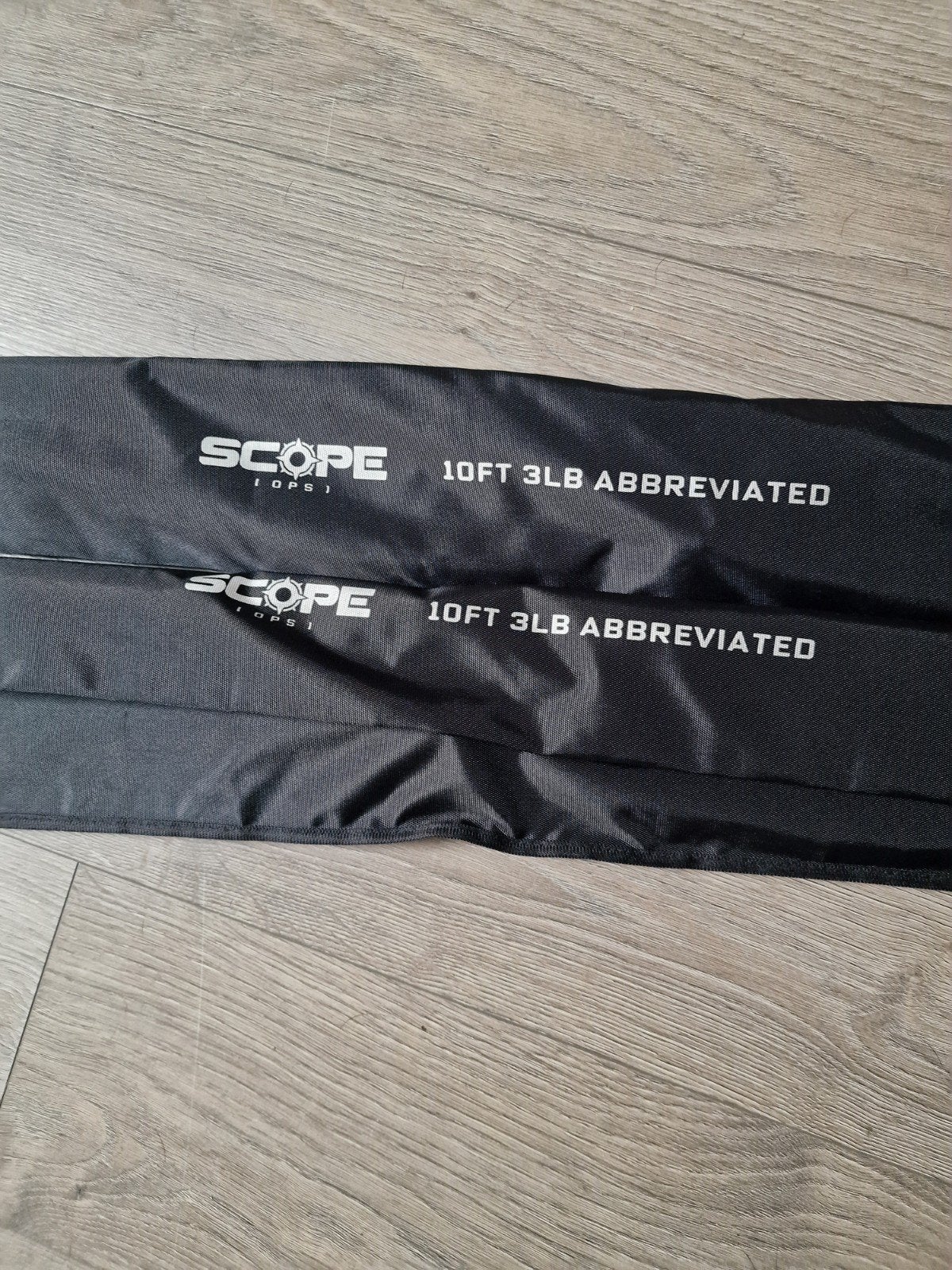 2 x NASH SCOPE OPS 10 FT 3 lb ABBRIVATED KARPERHENGELS, Watersport en Boten, Ophalen, Zo goed als nieuw, Werphengel