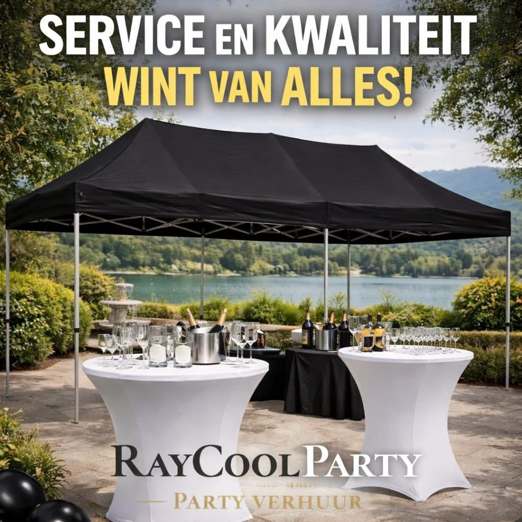 TENT TE HUUR 3X6 INCLUSIEF OP/AFBOUW € 70,=, Ophalen of Verzenden, Gebruikt, Overige