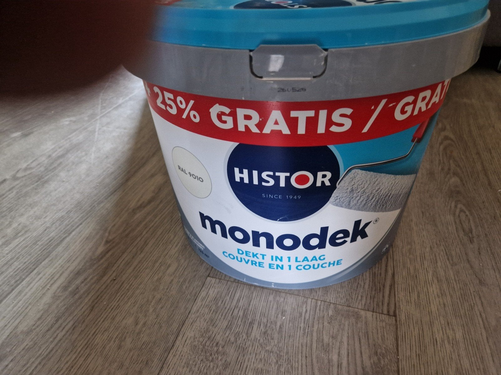 Histor muurverf 12,5 ltr ral 9010, Ophalen, Wit, Nieuw, Verf