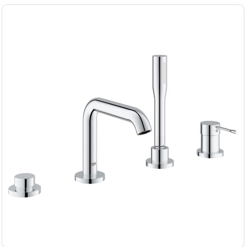 Grohe Essence New badkraan 4-gats badrandcombinatie, Ophalen, Nieuw, Chroom, Kraan
