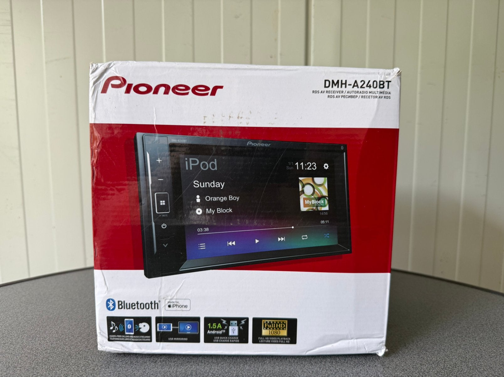 Pioneer DMH-A240BT - Autoradio met Bluetooth - USB, Ophalen of Verzenden, Zo goed als nieuw